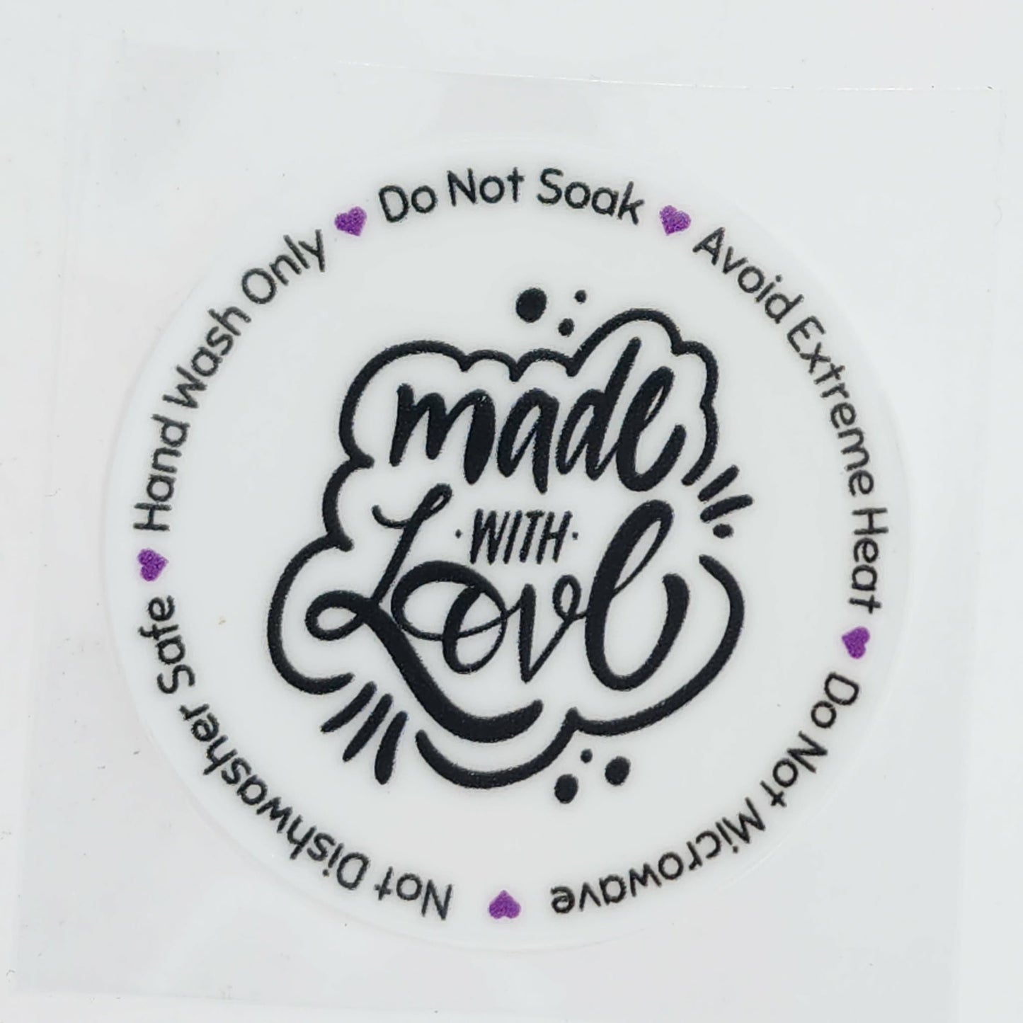 Cup Care Instructions - 20 Pack