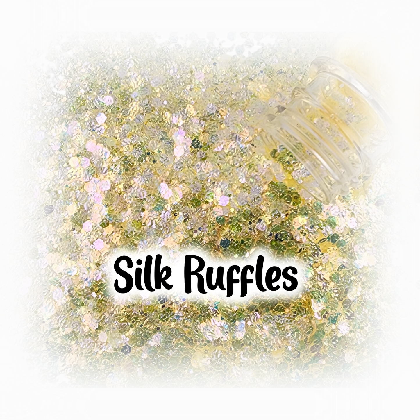 Silk Ruffle Glitter