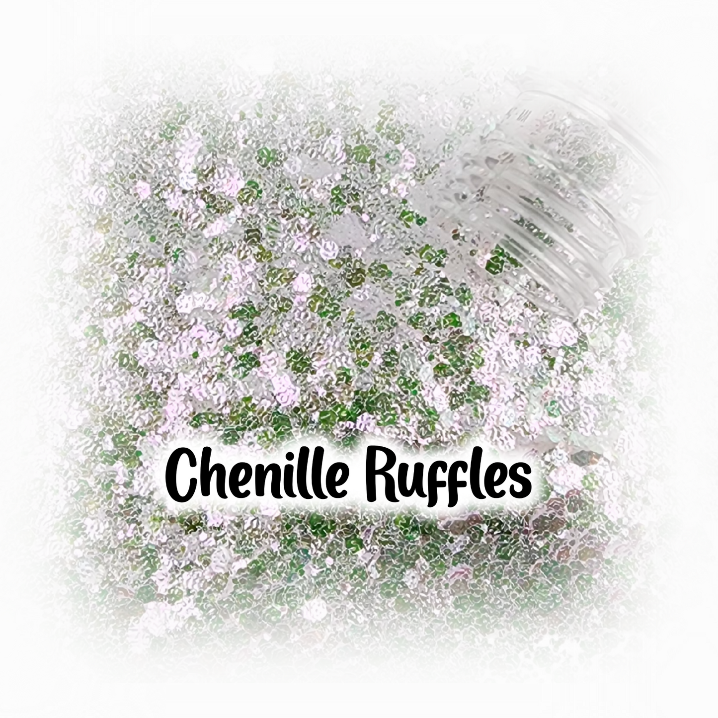 Chenille Ruffle Glitter