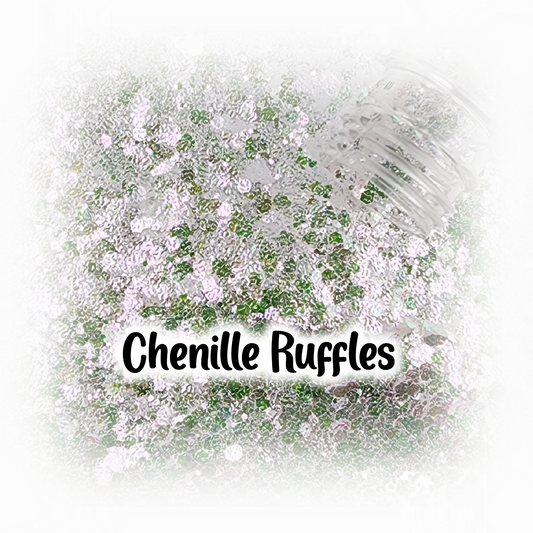 Chenille Ruffle Glitter