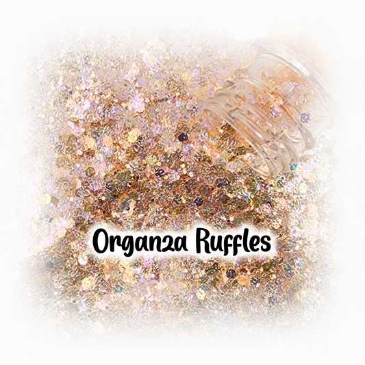 Organza Ruffle Glitter