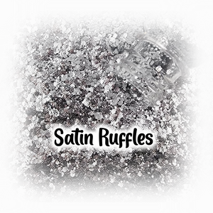 Satin Ruffle Glitter