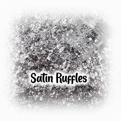 Satin Ruffle Glitter