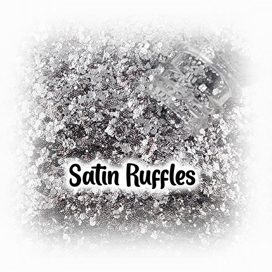 Satin Ruffle Glitter