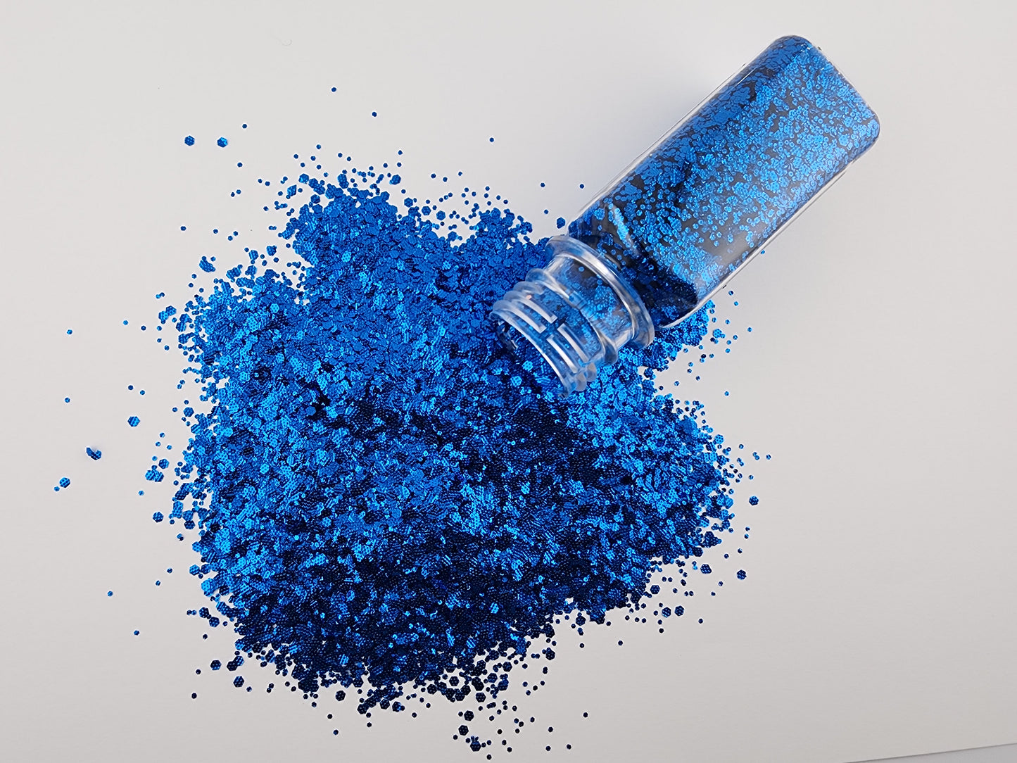 Denim Ruffle Glitter