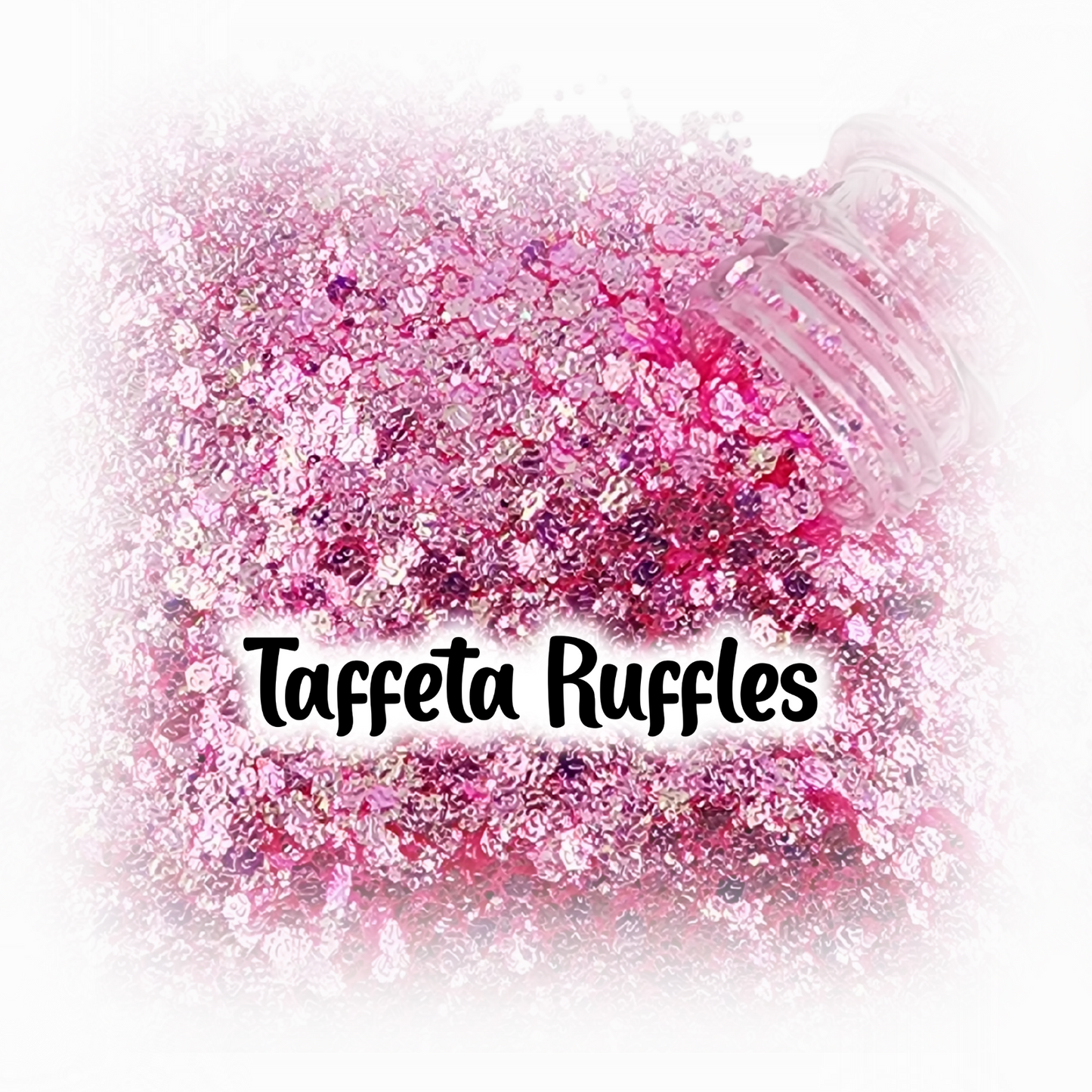 Taffeta Ruffle Glitter