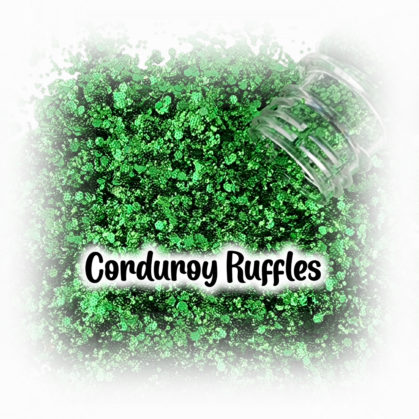 Corduroy Ruffle Glitter