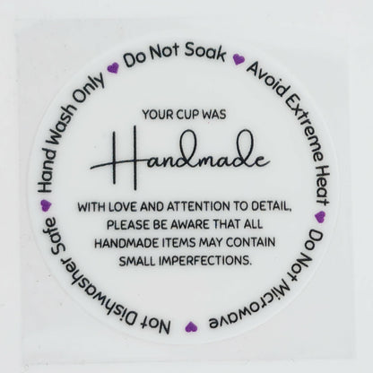 Cup Care Instructions - 20 Pack