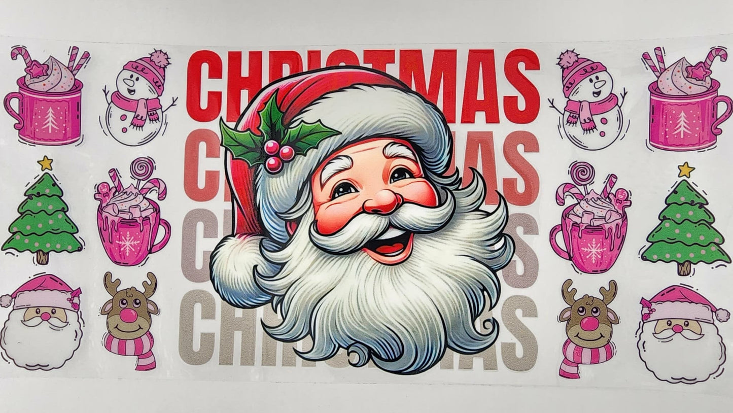 Santa Christmas Pink