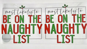 Sassy Christmas - Naughty List