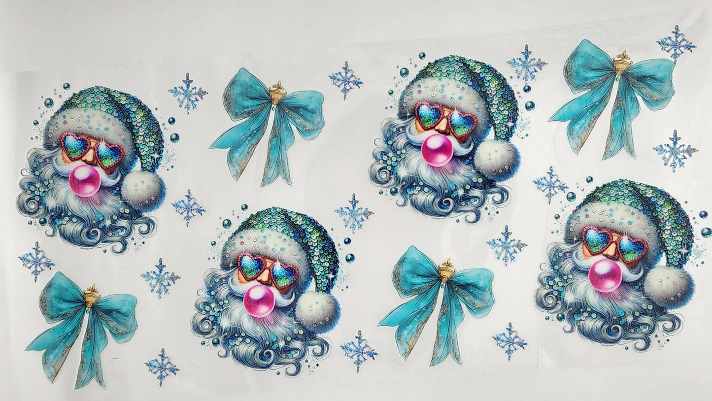 Santa Bubble Gum Teal