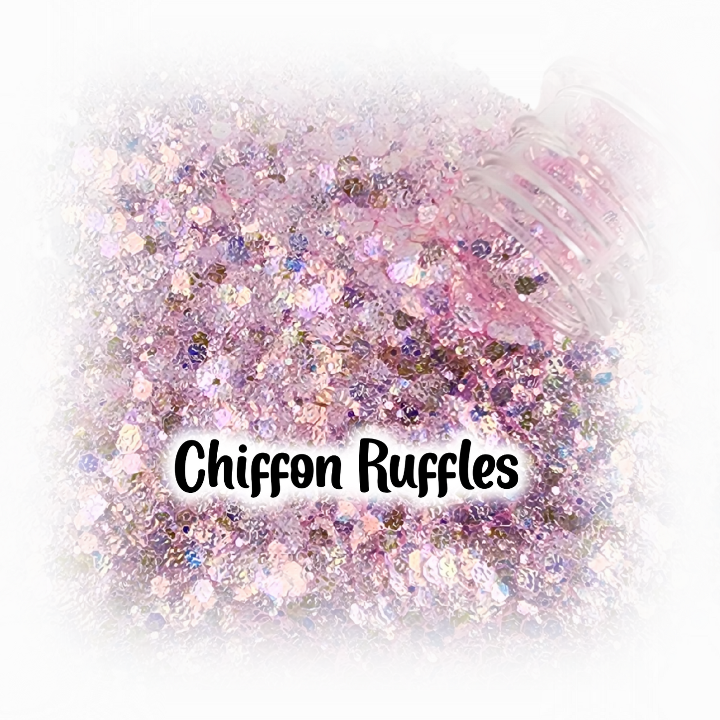 Chiffon Ruffle Glitter