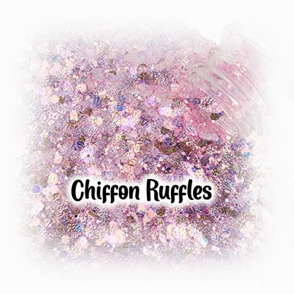 Chiffon Ruffle Glitter