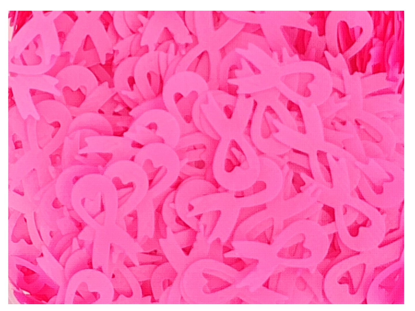 Cancer Ribbon - Hot Pink