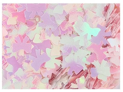 Bow - Pink & White Opal