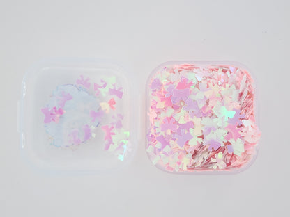 Bow - Pink & White Opal