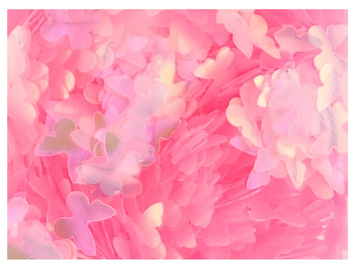 Butterflies - Iridescent Pink