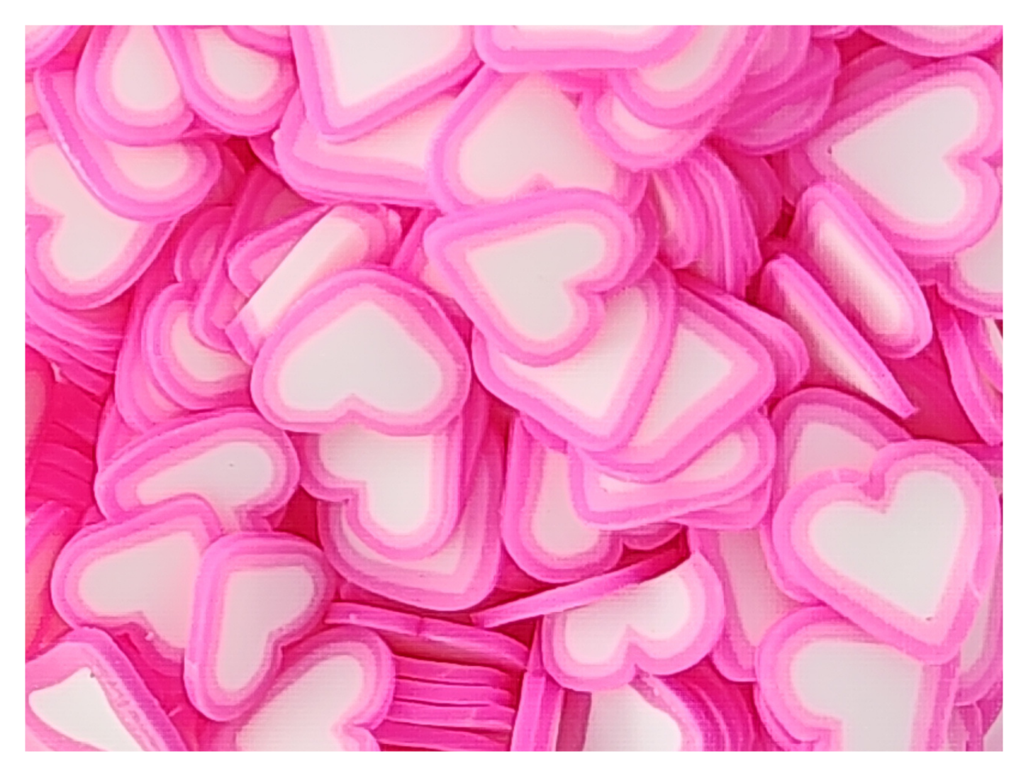 Heart - Pink and White
