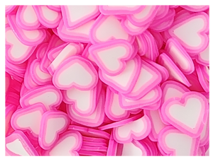 Heart - Pink and White